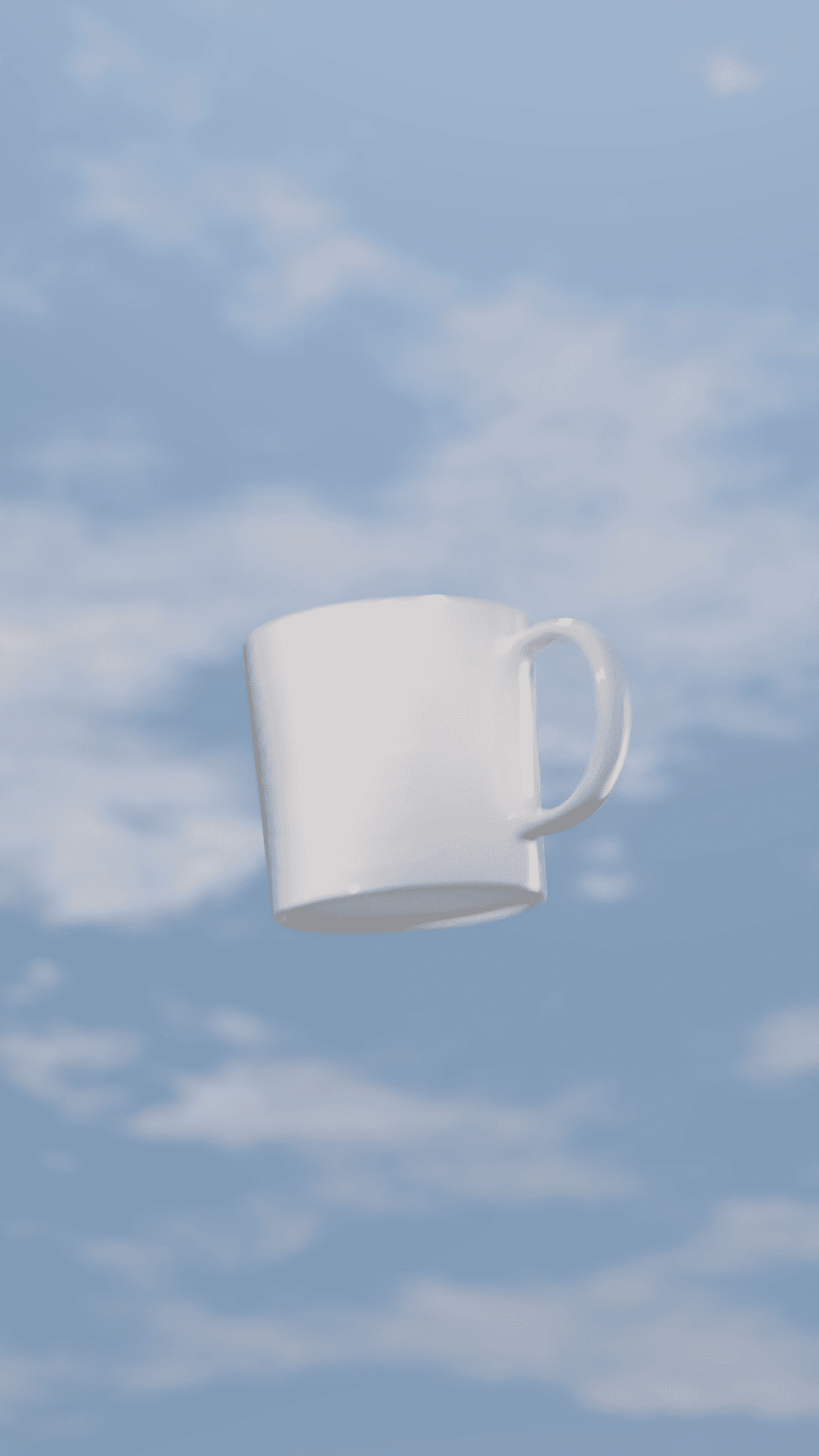 Cafe Kitsune - A kitsune cup in the air